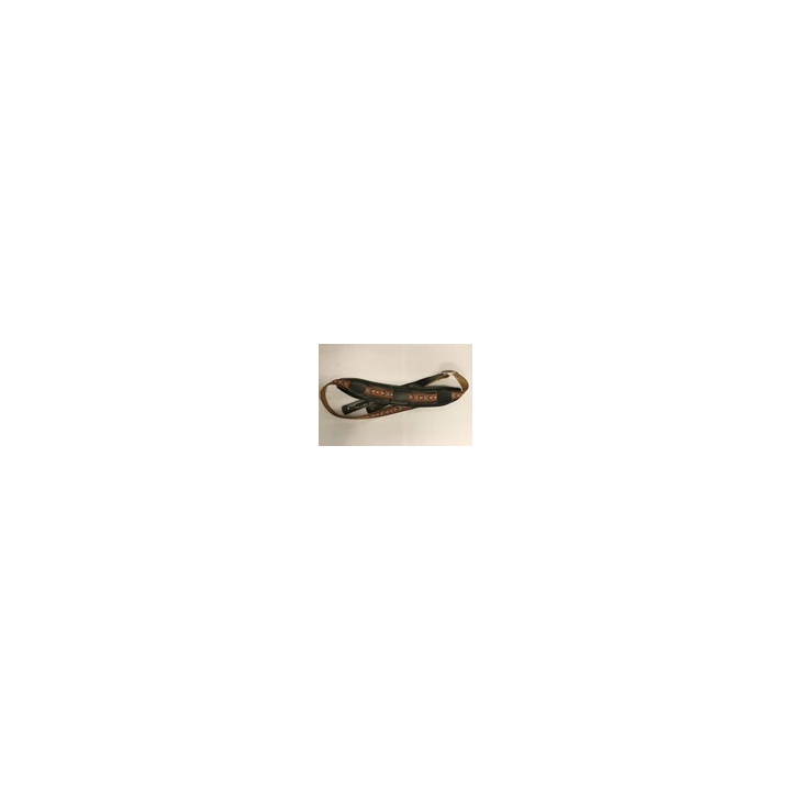 Souldier Tulip Rooftop Lennon Gold Flower Guitar Strap with leat