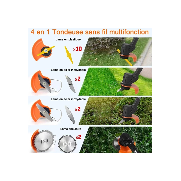 Nettoyeur haute pression sans fil batterie 18V 30000mAh 60 bars 