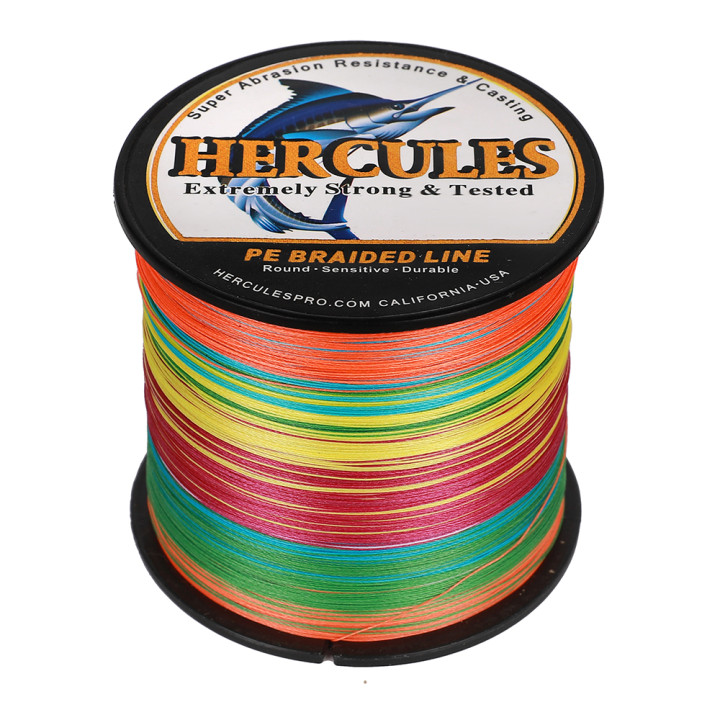 Multicolore Tressé Pêche Ligne 100M 300M 500M 1000M 6LB-300LB 