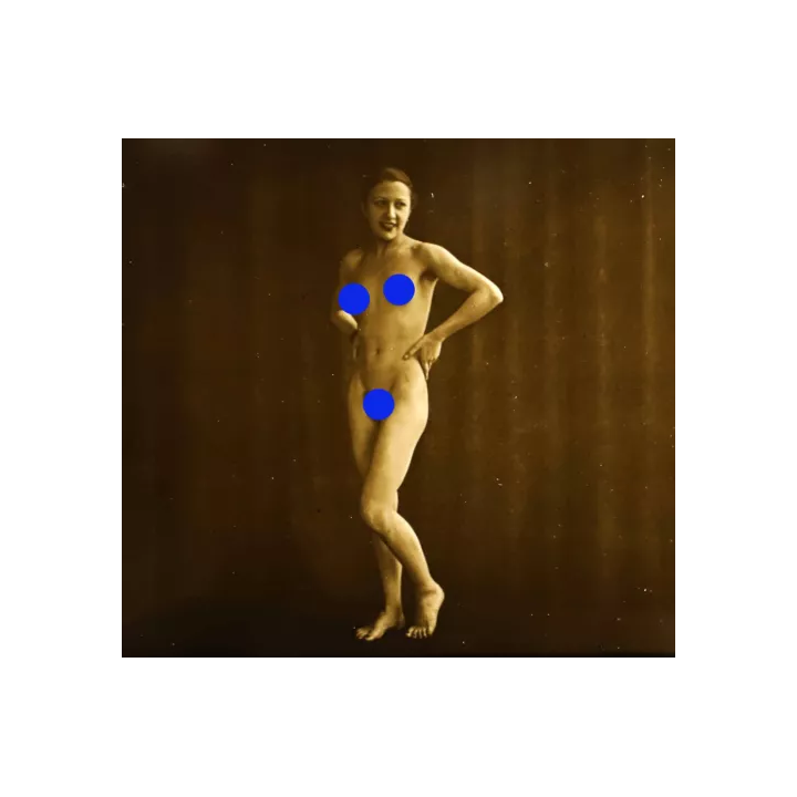 NOUVELLE ANNONCEphoto NEGATIF verre NU EROTIQUE c 1920  6 x 13 c