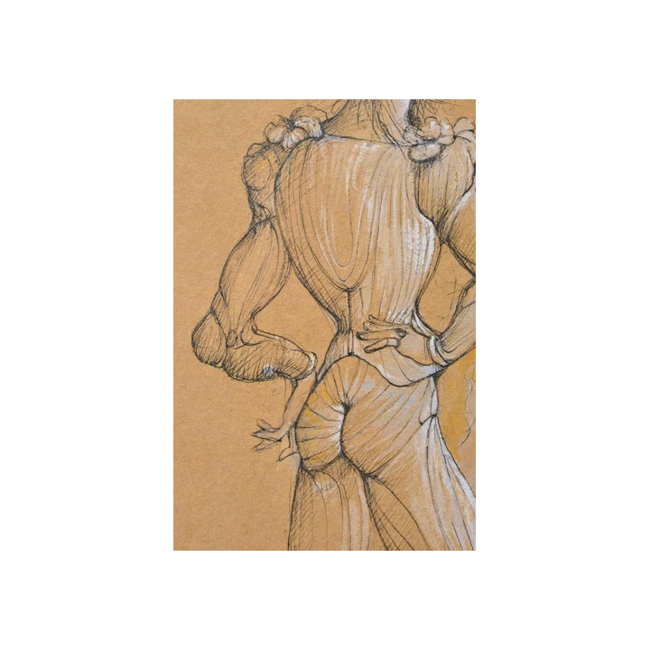 JANICK LEDERLE GRÈCE - FEMME ASSISE 1990 lithographie signée -