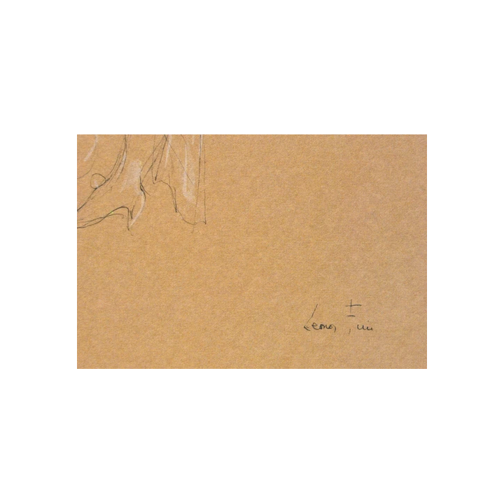 JANICK LEDERLE GRÈCE - FEMME ASSISE 1990 lithographie signée -