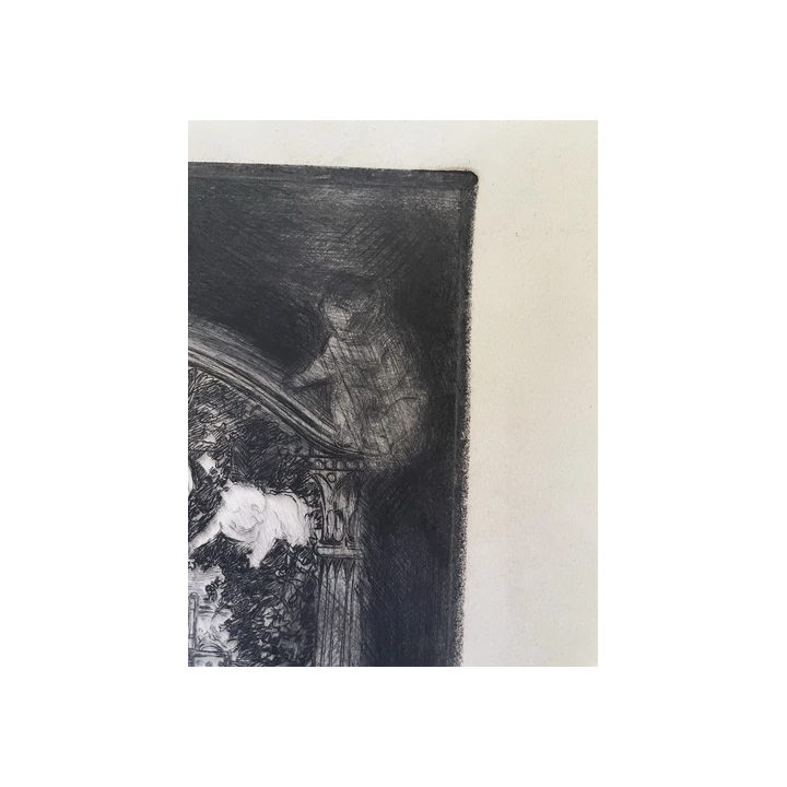 Léonor FINI  Couple Surréaliste LITHOGRAPHIE signée 1980  cer