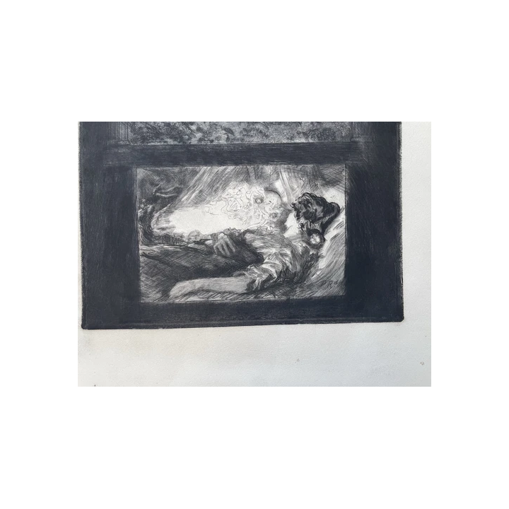 Léonor FINI  Couple Surréaliste LITHOGRAPHIE signée 1980  cer