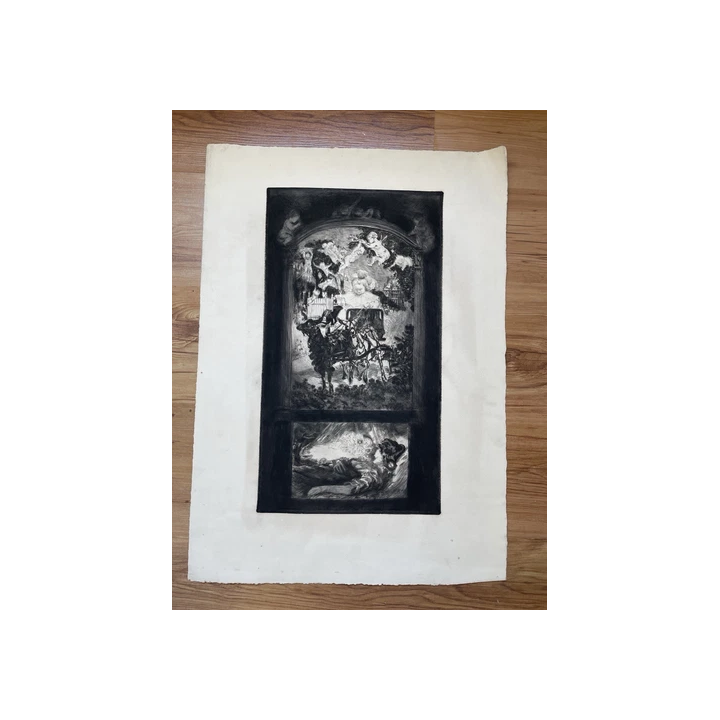 Léonor FINI  Couple Surréaliste LITHOGRAPHIE signée 1980  cer