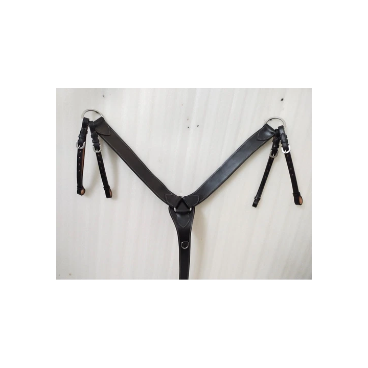 Paire dailes de rechange en cuir marron foncé Western Horse Sad