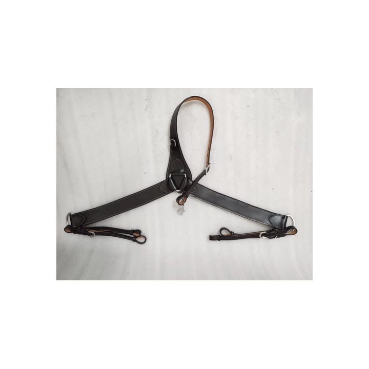 Paire dailes de rechange en cuir marron foncé Western Horse Sad