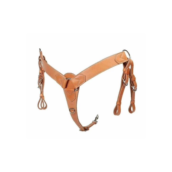 Paire dailes de rechange en cuir marron foncé Western Horse Sad