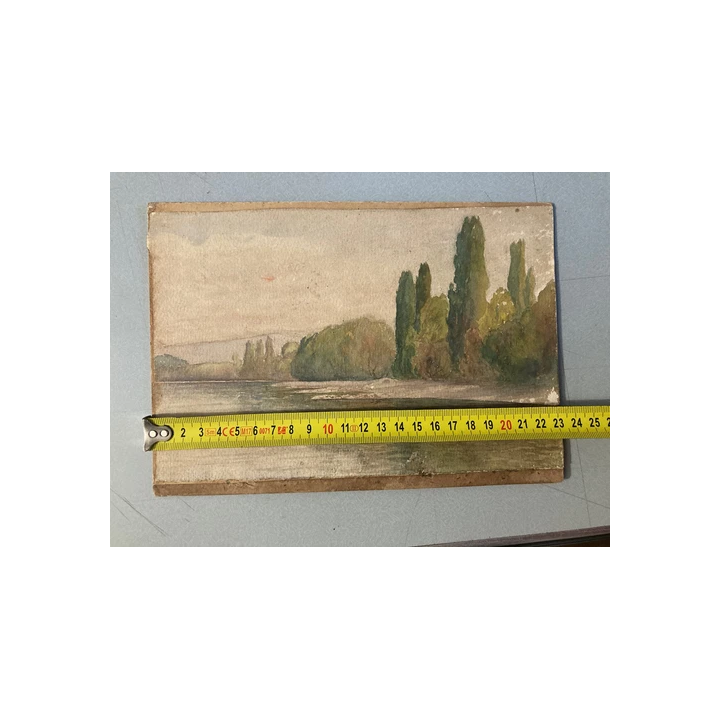 NOUVELLE ANNONCEDessin Miniature 1900 Encre Lavis Rue Architectu