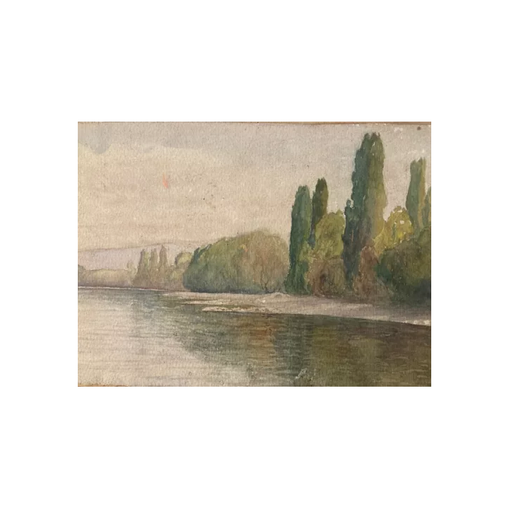 NOUVELLE ANNONCEDessin Miniature 1900 Encre Lavis Rue Architectu