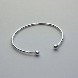 Bracelet rigide torsadé en Plaqué Or 18 carats - Diamètre 56 