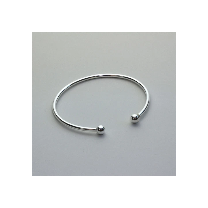 Bracelet rigide torsadé en Plaqué Or 18 carats - Diamètre 56 