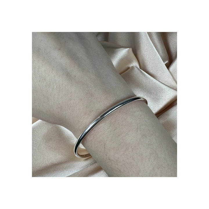 Bracelet rigide torsadé en Plaqué Or 18 carats - Diamètre 56 