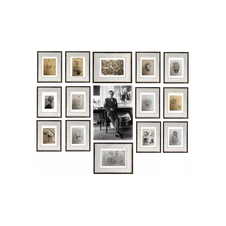Jean COCTEAU lot 5 oeuvres offertes au Secours Populaire França