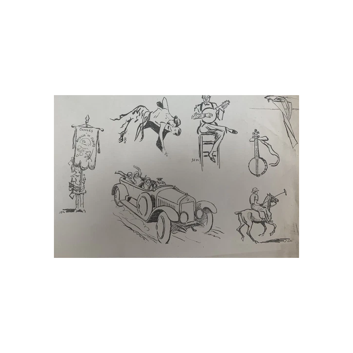 Jean COCTEAU lot 5 oeuvres offertes au Secours Populaire França