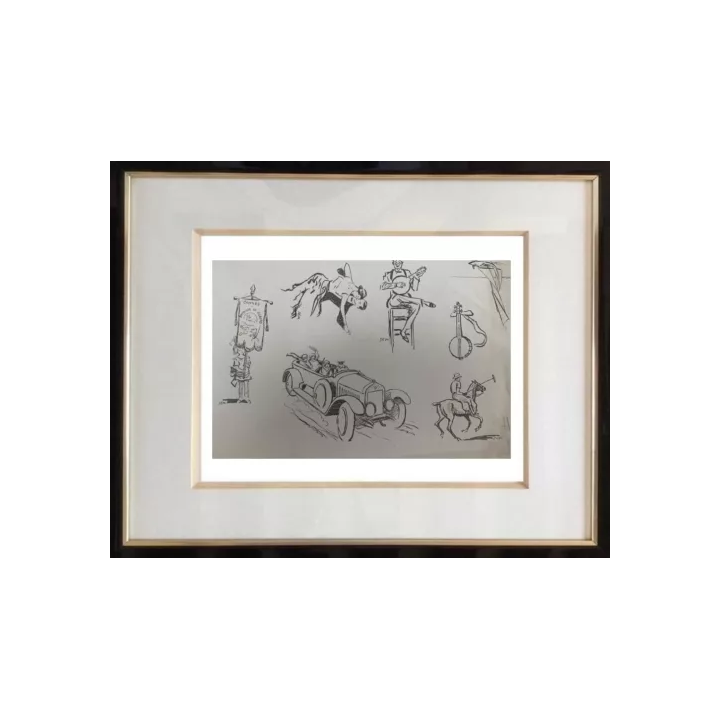 Jean COCTEAU lot 5 oeuvres offertes au Secours Populaire França