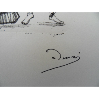 Mara TRAN LONG  Geisha et son chat chartreux LITHOGRAPHIE origin