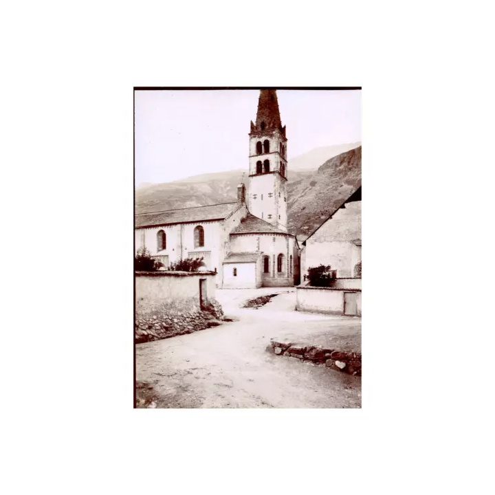 France Pic Long Pyrénées vue panoramique Vintage silver print 