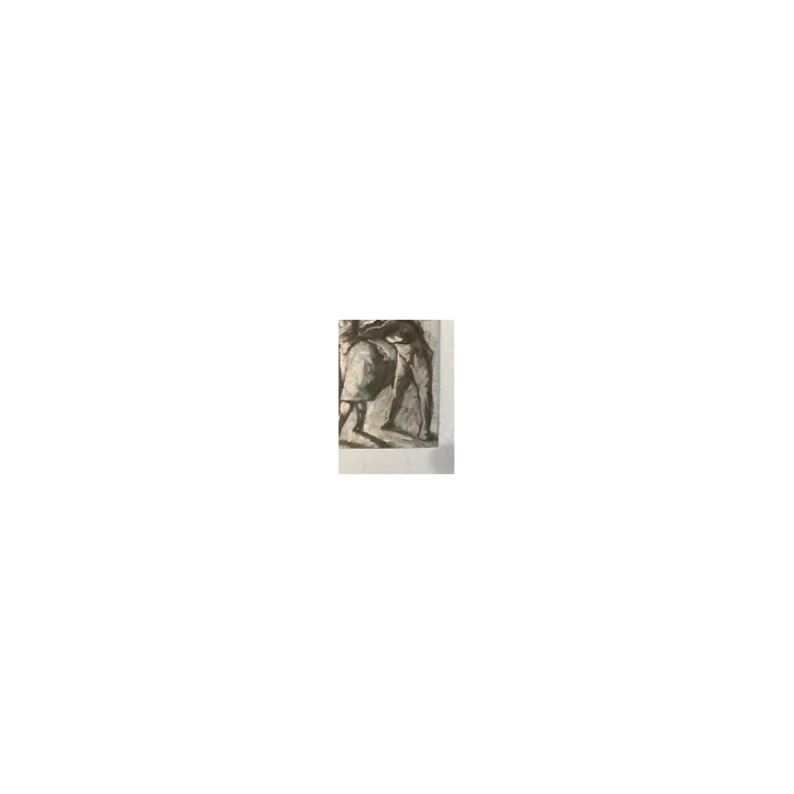 NOUVELLE ANNONCEBelle Peinture Huile Carton Portrait Barbe Expre