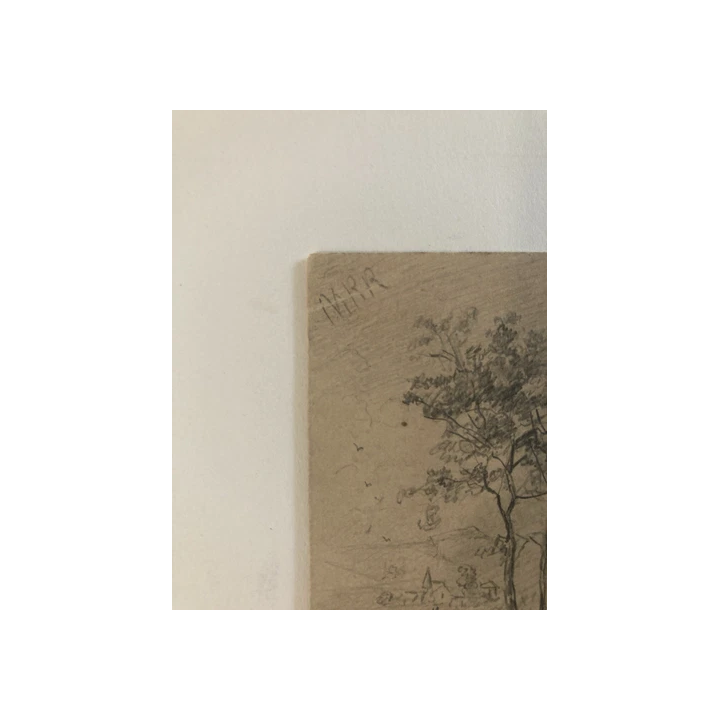 NOUVELLE ANNONCEEncre Lavis Sur Papier XIXe Expressionniste Expr