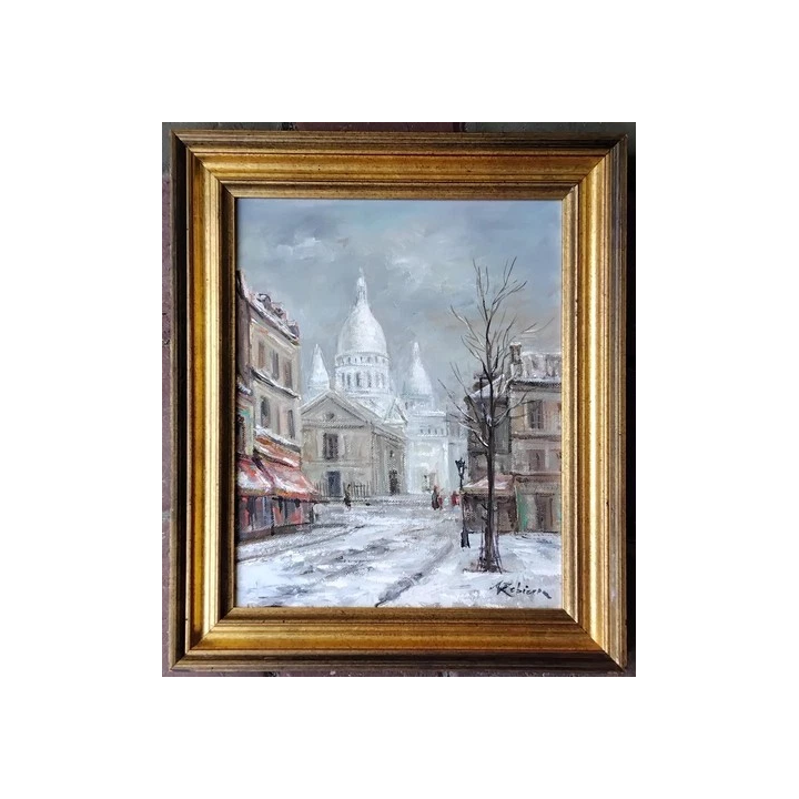 NOUVELLE ANNONCEBelle Peinture Gouache 1950 Nature Morte Motif F