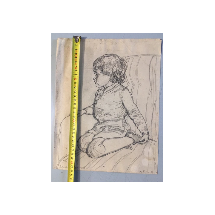 NOUVELLE ANNONCEBelle Peinture Gouache Affiche Projet 1950 Nuit 
