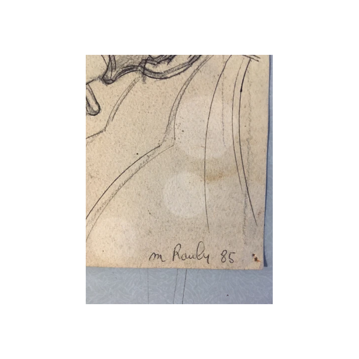 NOUVELLE ANNONCEBelle Peinture Gouache Affiche Projet 1950 Nuit 