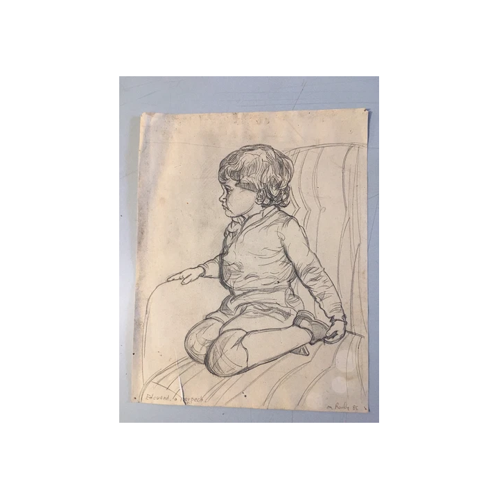 NOUVELLE ANNONCEBelle Peinture Gouache Affiche Projet 1950 Nuit 