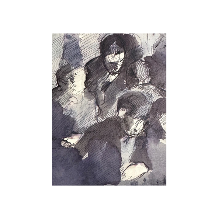 NOUVELLE ANNONCEBeau Dessin Portrait Enfant Garçon Fauteuil Sur